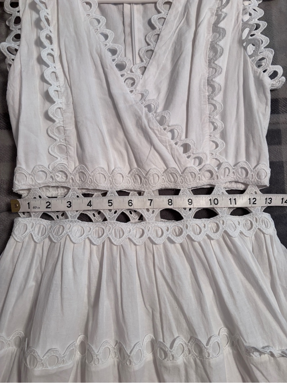 Choklate Paris Ellie long dress in openwork cotton - Picture 9 of 11